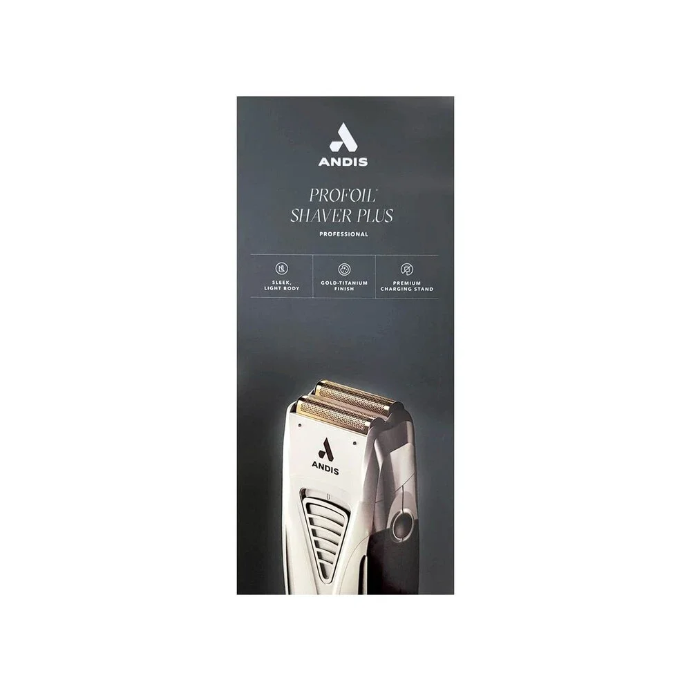 Andis TS-2 17255 Pro Foil Lithium Titanium Foil Shaver Cordless Charger Black